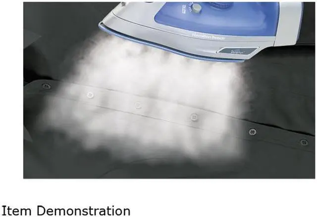 Alt view image 3 of 3 - Hamilton Beach 19803 Durathon Retractable Cord Iron Blue