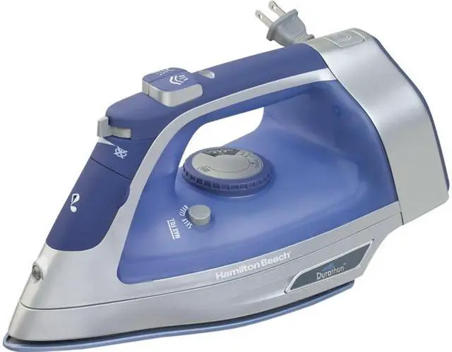 Main image of Hamilton Beach 19803 Durathon Retractable Cord Iron Blue