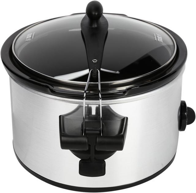  Hamilton Beach 040094922383 33262A Stay or Go Slow Cooker, 6- Quart, Metallic: Home & Kitchen