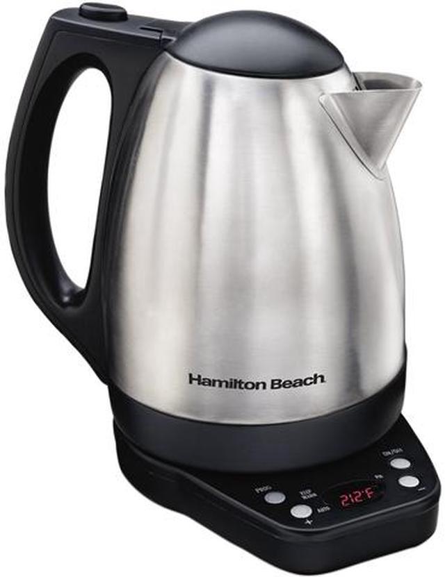 Hamilton Beach Stainless Steel 7-Cup Cordless Electric Kettle in