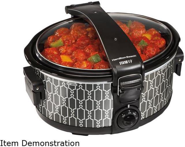 Hamilton Beach - Stay or Go 6 Quart Slow Cooker - Black