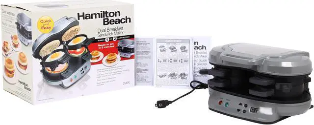 Alt view image 5 of 5 - Hamilton Beach Breakfast Sandwich Maker Combo