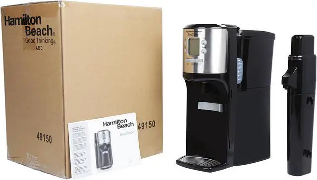 Alt view image 7 of 7 - Hamilton Beach 49150 Black BrewStation 12 Cups Programmable Dispensing Coffeemaker