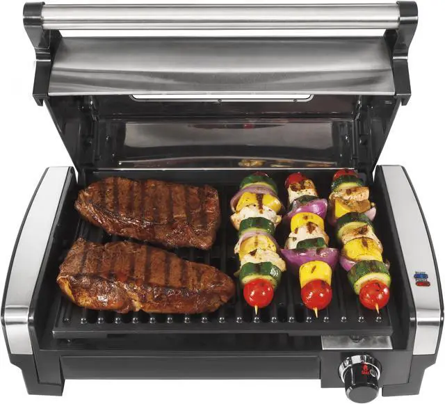 Alt view image 3 of 7 - Hamilton Beach 25361 Searing Grill with Lid Window