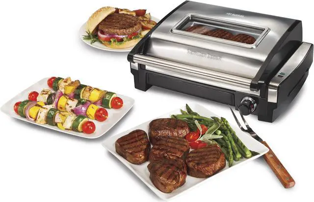 Alt view image 7 of 7 - Hamilton Beach 25361 Searing Grill with Lid Window