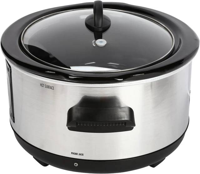 Alt view image 5 of 8 - Hamilton Beach 33958A Stainless Steel 5 Qt. New Set n Forget Slow Cooker with Probe
