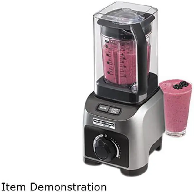 Alt view image 2 of 11 - Hamilton Beach 58870 Professional 1500W Quiet Shield Blender with 32 oz. BPA-free Jar & 4 Programs, Silver