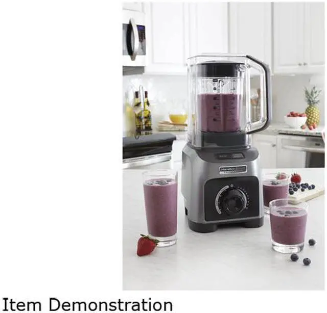 Alt view image 11 of 11 - Hamilton Beach 58870 Professional 1500W Quiet Shield Blender with 32 oz. BPA-free Jar & 4 Programs, Silver