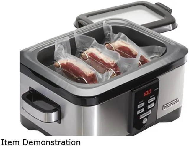 Alt view image 7 of 7 - Hamilton Beach 33970 Professional Sous Vide and 6 Qt. Slow Cooker