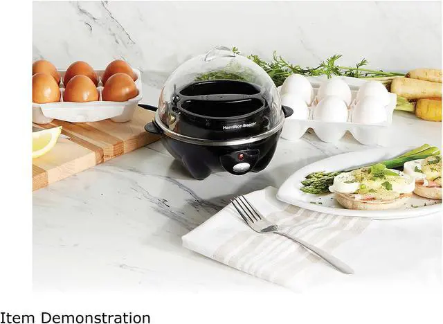 Alt view image 6 of 7 - Hamilton Beach 25507 3-in-1 Egg Cooker with 7 Egg Capacity, Black