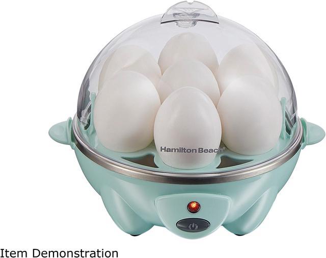 Hamilton Beach 25504 Teal 3-in-1 Egg Cooker with 7 Egg Capacity 