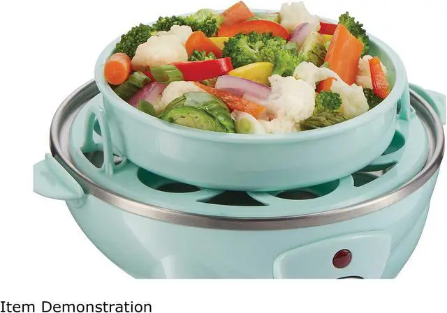 Alt view image 6 of 10 - Hamilton Beach 25504 Teal 3-in-1 Egg Cooker with 7 Egg Capacity