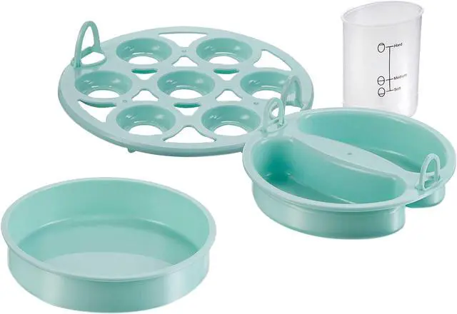 Alt view image 3 of 10 - Hamilton Beach 25504 Teal 3-in-1 Egg Cooker with 7 Egg Capacity