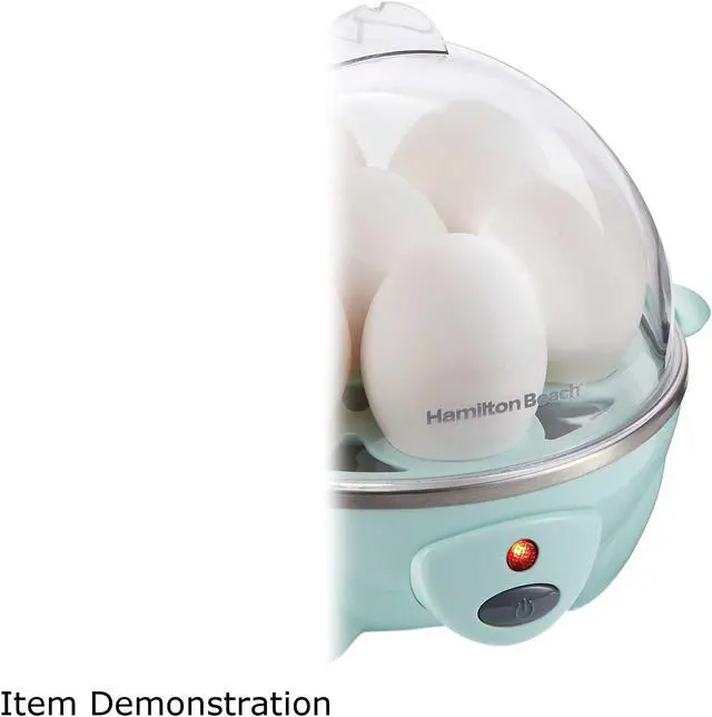 Alt view image 4 of 10 - Hamilton Beach 25504 Teal 3-in-1 Egg Cooker with 7 Egg Capacity