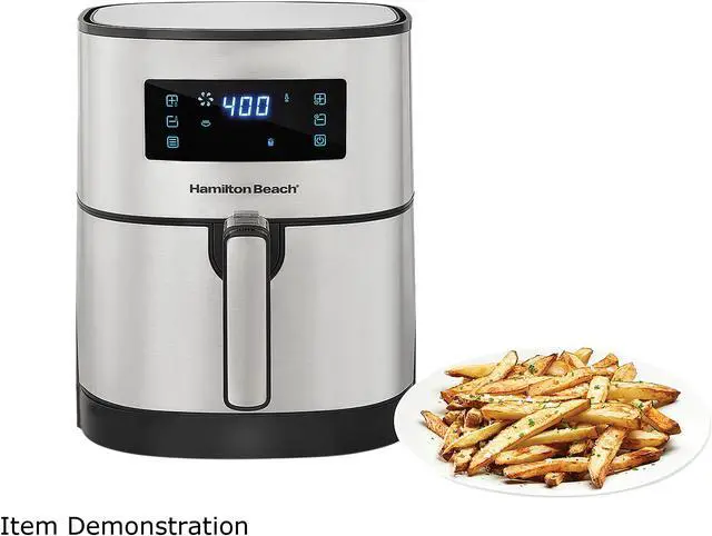 Alt view image 5 of 7 - Hamilton Beach 35075 5 Liter Digital Air Fryer with Nonstick Basket