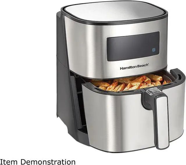 Alt view image 4 of 7 - Hamilton Beach 35075 5 Liter Digital Air Fryer with Nonstick Basket