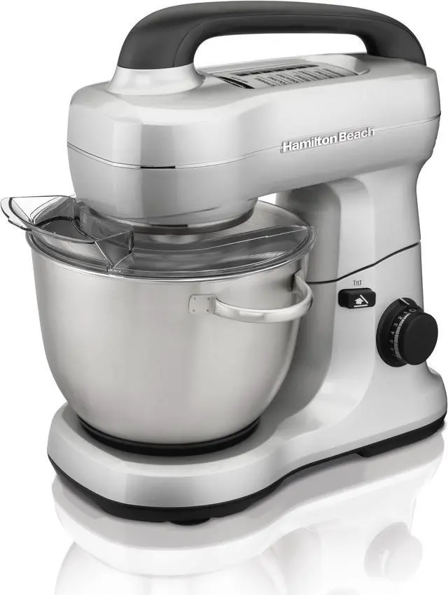 Alt view image 6 of 12 - Hamilton Beach 63392G 7 Speed Stand Mixer Silver