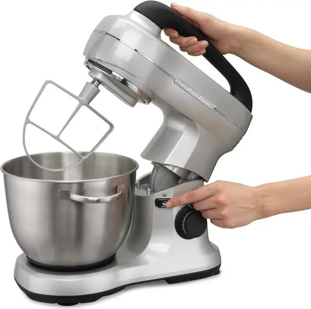 Alt view image 7 of 12 - Hamilton Beach 63392G 7 Speed Stand Mixer Silver