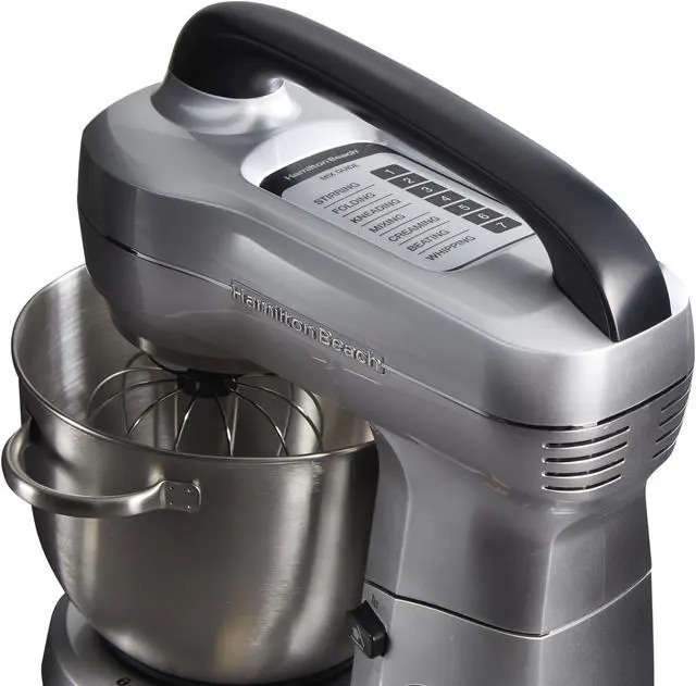 Alt view image 8 of 12 - Hamilton Beach 63392G 7 Speed Stand Mixer Silver