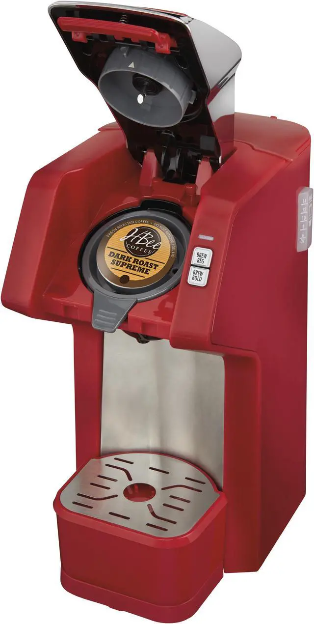 Alt view image 4 of 7 - Hamilton Beach 49945 FlexBrew Single-Serve Coffee Maker, Red