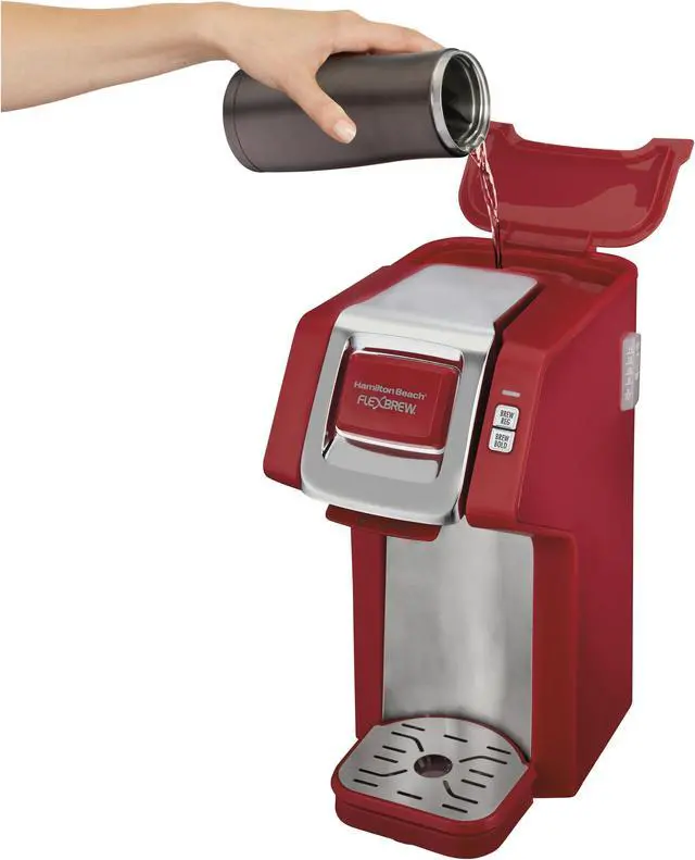 Alt view image 5 of 7 - Hamilton Beach 49945 FlexBrew Single-Serve Coffee Maker, Red