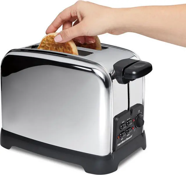 Alt view image 4 of 7 - Hamilton Beach 22782 Classic 2 Slice Toaster with Sure-Toast Technology