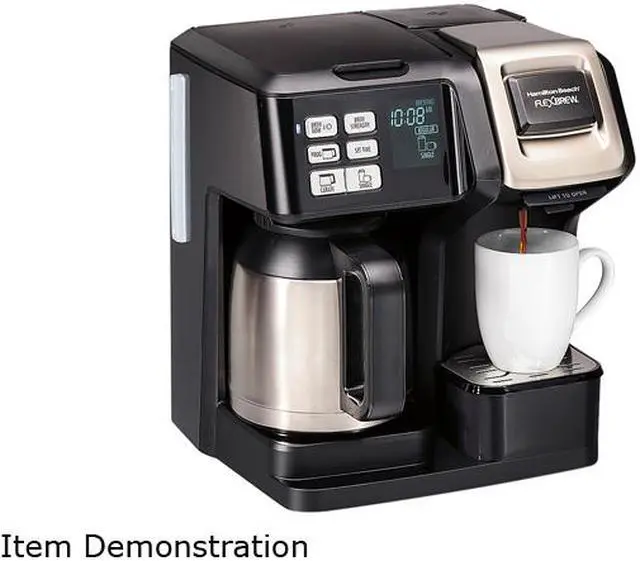 Alt view image 2 of 3 - Hamilton Beach 49966 Black FlexBrew Trio Coffee Maker with Thermal Carafe