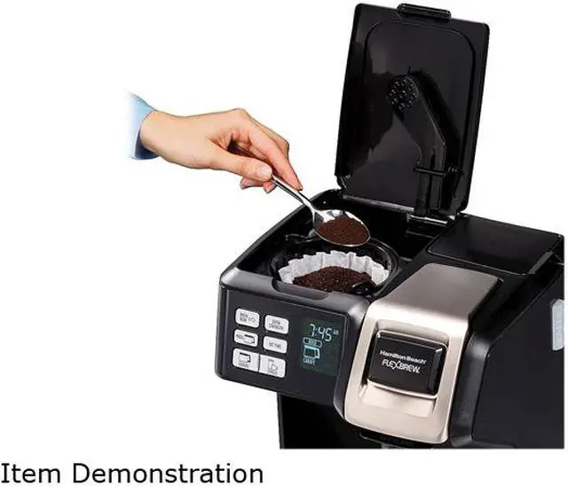 Alt view image 3 of 3 - Hamilton Beach 49966 Black FlexBrew Trio Coffee Maker with Thermal Carafe