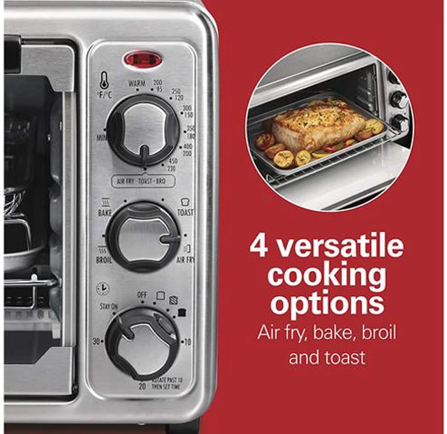 Hamilton Beach 31413 Stainless Steel Sure-Crisp Air Fryer Toaster Oven ...