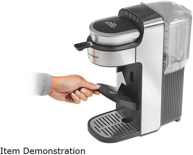 Alt view image 3 of 7 - Hamilton Beach 49987 The Scoop Single-Serve Stainless Steel Coffee Maker with Removable Reservoir