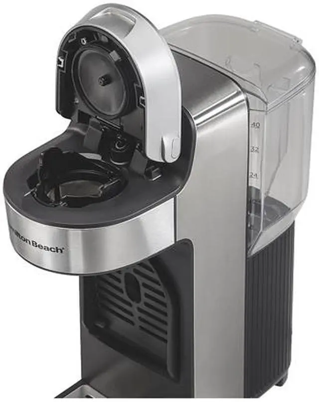 Alt view image 2 of 7 - Hamilton Beach 49987 The Scoop Single-Serve Stainless Steel Coffee Maker with Removable Reservoir
