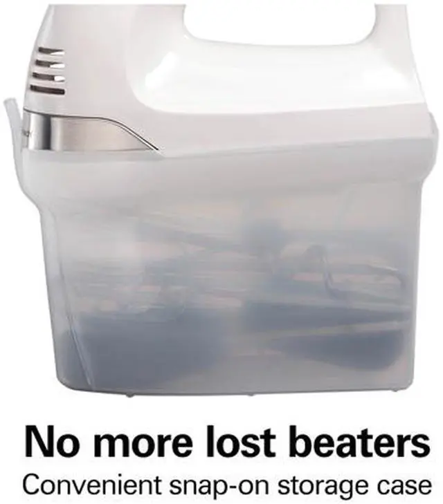 Alt view image 2 of 7 - Hamilton Beach 62636 6 Speed Hand Mixer with Easy Clean Beaters White