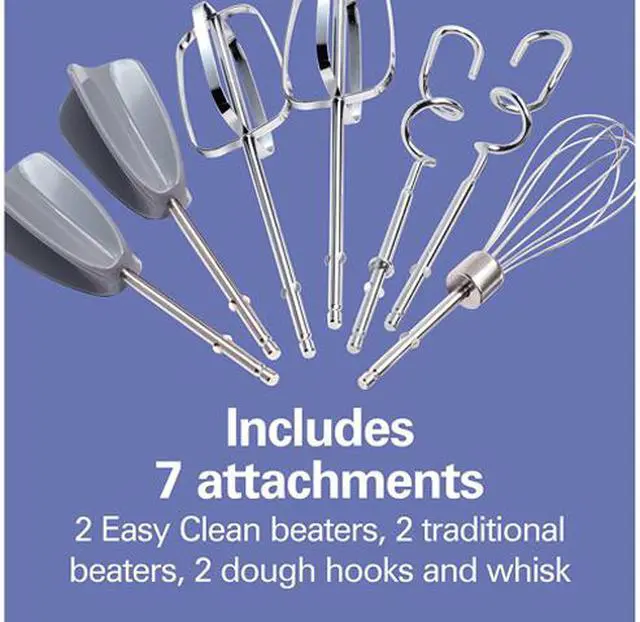 Alt view image 4 of 7 - Hamilton Beach 62636 6 Speed Hand Mixer with Easy Clean Beaters White