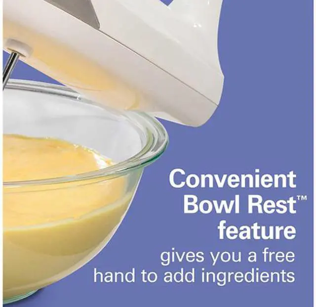 Alt view image 6 of 7 - Hamilton Beach 62636 6 Speed Hand Mixer with Easy Clean Beaters White