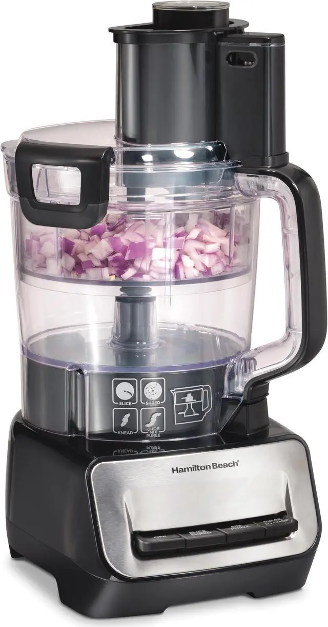 Alt view image 4 of 8 - Hamilton Beach 70585 Stack & Snap 14 Cup Duo Food Processor