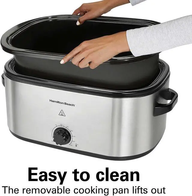 Alt view image 2 of 6 - Hamilton Beach Electric Roaster Oven 22 Quarts, Stainless Steel (Model: 32215)