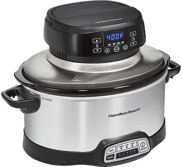 Hamilton Beach 33602 Air Fry Lid For 6 Quart Oval Slow Cookers 