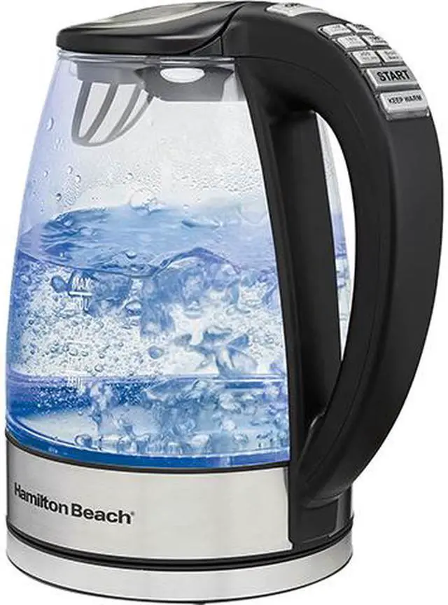 Alt view image 2 of 3 - Hamilton Beach 40941R 1.7 Liter Variable Temperature Glass Kettle