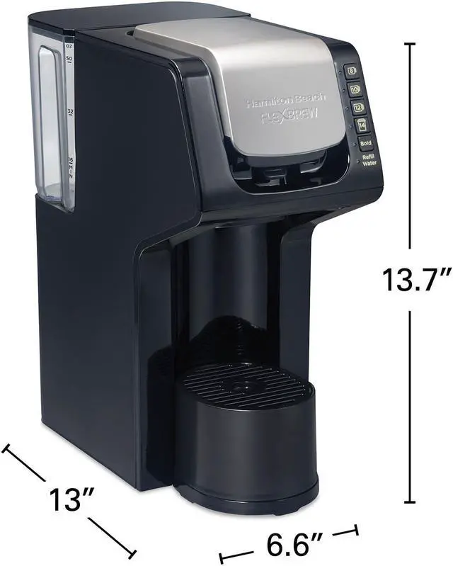 Alt view image 2 of 7 - Hamilton Beach 49901 Black FlexBrew Single-Serve Coffee Maker with Removable Reservoir