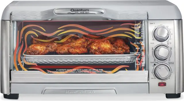 Alt view image 7 of 7 - Hamilton Beach Air Fryer Toaster Oven with Quantum Air Fry™ Technology (31350G)