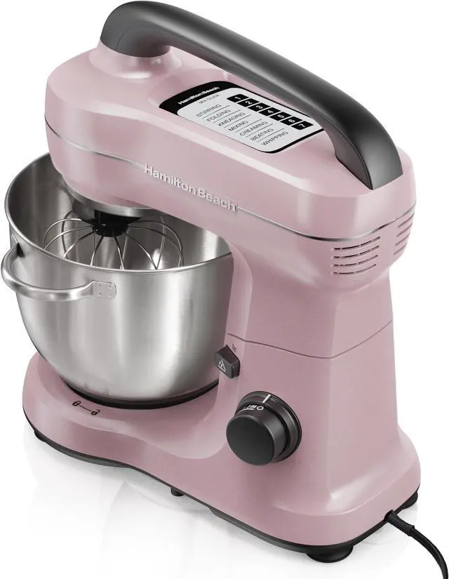 Alt view image 2 of 7 - Hamilton Beach 63396 7 Speed Stand Mixer, 4 Quart Rose