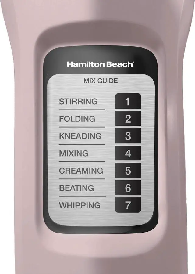 Alt view image 3 of 7 - Hamilton Beach 63396 7 Speed Stand Mixer, 4 Quart Rose