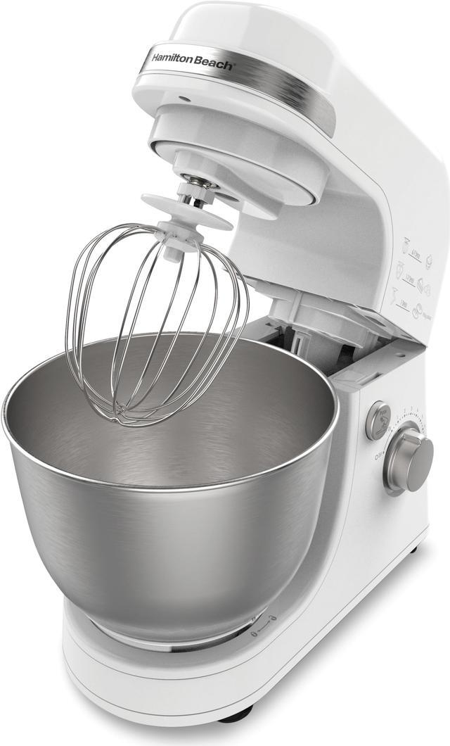 Alt view image 2 of 5 - Hamilton Beach 63388 Stand Mixer 7 Speeds 4 Quart Capacity White