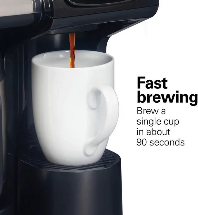 Alt view image 3 of 8 - Hamilton Beach 49920 Black FlexBrew TRIO Coffee Maker with 12 Cup Thermal Carafe