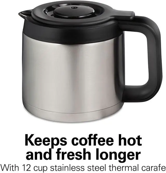 Alt view image 5 of 8 - Hamilton Beach 49920 Black FlexBrew TRIO Coffee Maker with 12 Cup Thermal Carafe