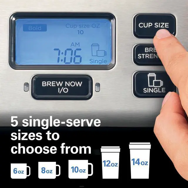 Alt view image 6 of 8 - Hamilton Beach 49920 Black FlexBrew TRIO Coffee Maker with 12 Cup Thermal Carafe
