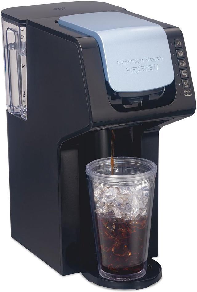 Hamilton Beach 2 Flex brew Black Single-Serve Coffee Maker in the  Single-Serve Coffee Makers department at