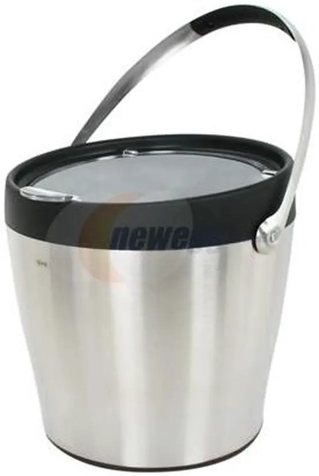 Alt view image 2 of 7 - OXO 1058009 SteeL 3-Piece Ice Bucket w/ Tongs & Tong Holder