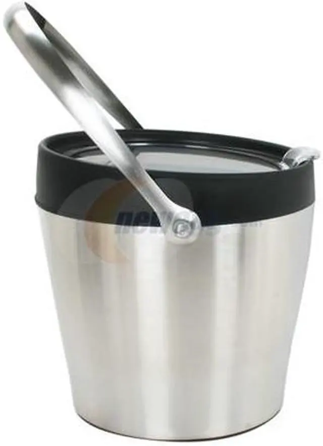 Alt view image 4 of 7 - OXO 1058009 SteeL 3-Piece Ice Bucket w/ Tongs & Tong Holder