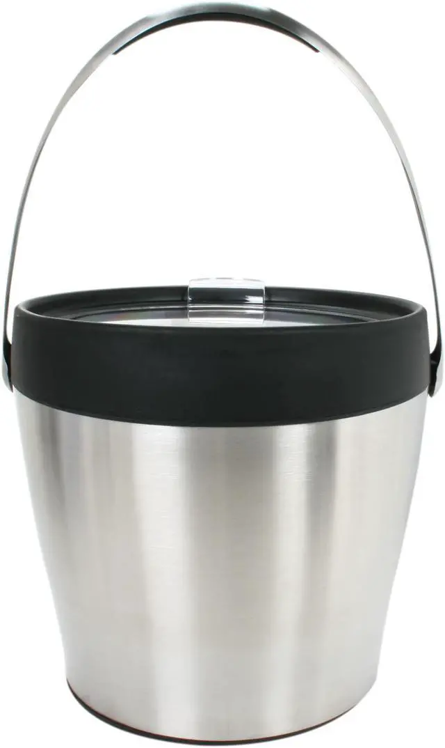 Alt view image 5 of 7 - OXO 1058009 SteeL 3-Piece Ice Bucket w/ Tongs & Tong Holder